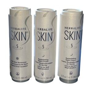2-Herbalife SKIN #5 Replenishing Night Cream and Daily Glow Moisturizer New Read